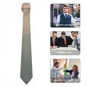 Blue Lagoon With Three Boats And Trees Men's Tie