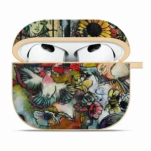 Postcard Airpods 3 Case (Hard Shell, Golden)