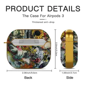 Postcard Airpods 3 Case (Hard Shell, Golden)