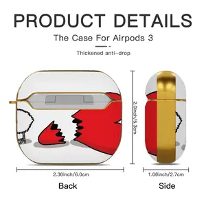 Love Chick Airpods 3 Case (Hard Shell, Golden)