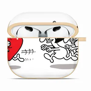 Chasing Love Airpods 3 Case (Hard Shell, Golden)