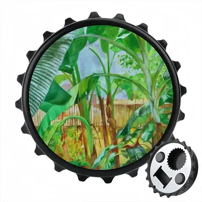 Backyard Banana Trees Bottle Opener