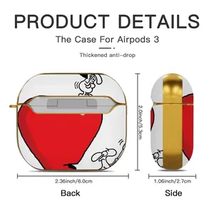 Axing Love Airpods 3 Case (Hard Shell, Golden)