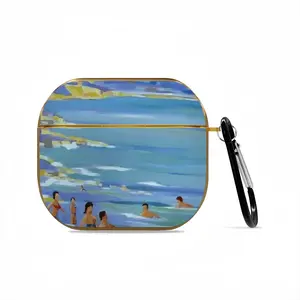 Bathers In Antibes Airpods 3 Case (Hard Shell, Golden)