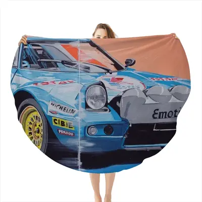 Lancia Stratos Flannel Blanket (Round)