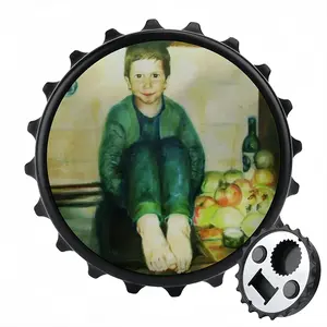 Child In The Kitchen Bottle Opener