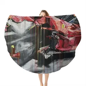 Berlinetta Crash Flannel Blanket (Round)