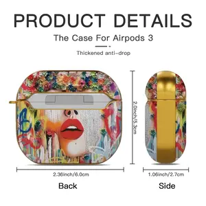 En El Mar De Flores Airpods 3 Case (Hard Shell, Golden)