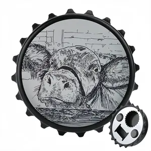 Kilroy Cow Bottle Opener