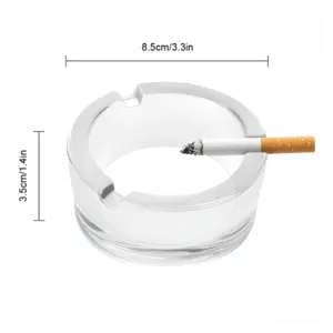 Grid (Bleeding) Glass Ashtray