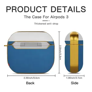 Flag 41 Airpods 3 Case (Hard Shell, Golden)