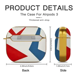 Flag 29 Airpods 3 Case (Hard Shell, Golden)