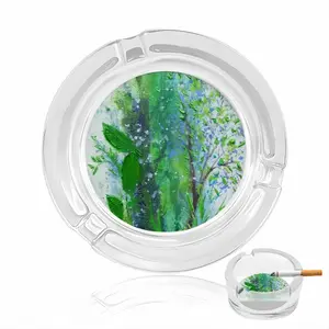 Twigs And Leaves Glass Ashtray