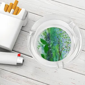 Twigs And Leaves Glass Ashtray