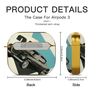 Analog Collage 622 Airpods 3 Case (Hard Shell, Golden)