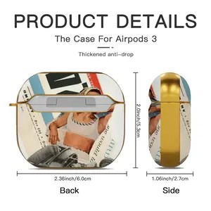 California Airpods 3 Case (Hard Shell, Golden)