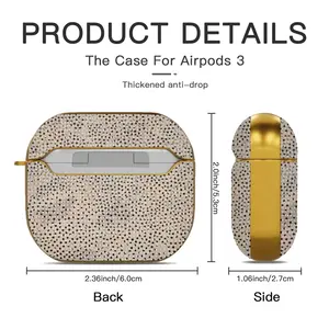 Black On Gold Airpods 3 Case (Hard Shell, Golden)