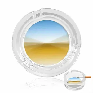 The Road Never Traveled Glass Ashtray