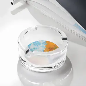 Collisioning Glass Ashtray