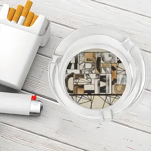 Emergency Optimism (Collage) Glass Ashtray