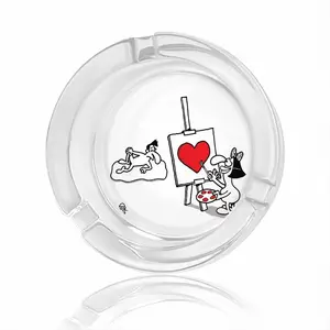 Art Lover Glass Ashtray