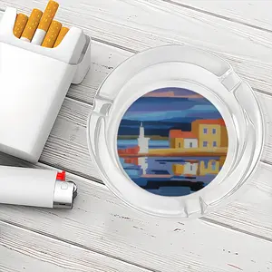 Stormy Sky On La Pointe Courte Glass Ashtray