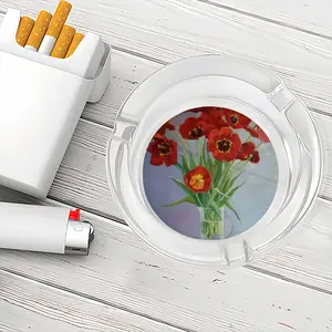 Tulips Glass Ashtray