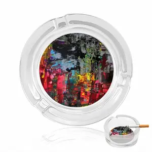 The Night Full Of Lights Glass Ashtray