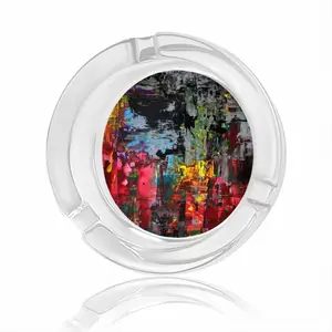 The Night Full Of Lights Glass Ashtray