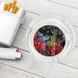 The Night Full Of Lights Glass Ashtray