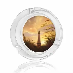 The Shine Of Lighthouse Outside Glass Ashtray