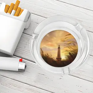 The Shine Of Lighthouse Outside Glass Ashtray