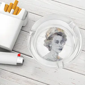 Queen Elizabeth 2 Glass Ashtray