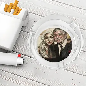 Lady Gaga And Tony Bennett Glass Ashtray