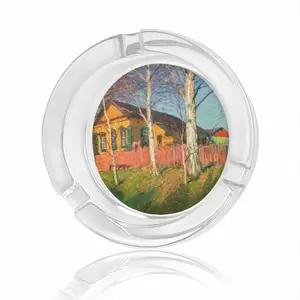 Octobervalino Village Glass Ashtray