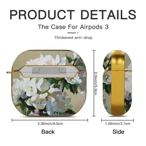 Apple Blossom Airpods 3 Case (Hard Shell, Golden)