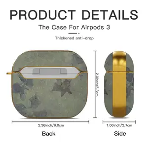 Clematis Vine Airpods 3 Case (Hard Shell, Golden)