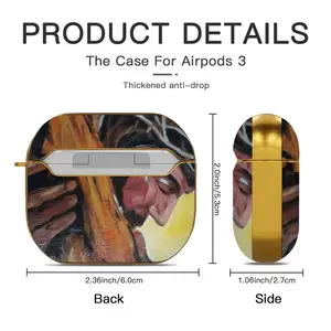 King Airpods 3 Case (Hard Shell, Golden)