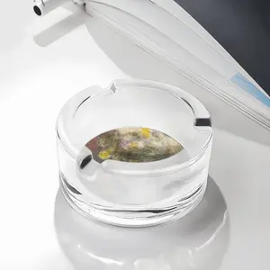 Striped Face Glass Ashtray