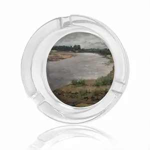 Summer On The Sysola River Glass Ashtray