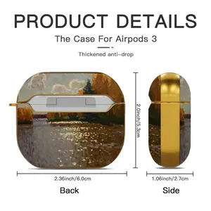 Autumn On Volga Airpods 3 Case (Hard Shell, Golden)