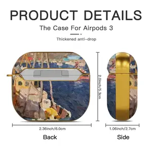 Boats Airpods 3 Case (Hard Shell, Golden)