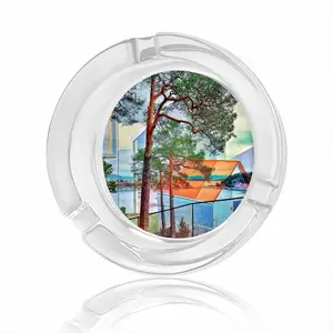 Deep Breath Glass Ashtray