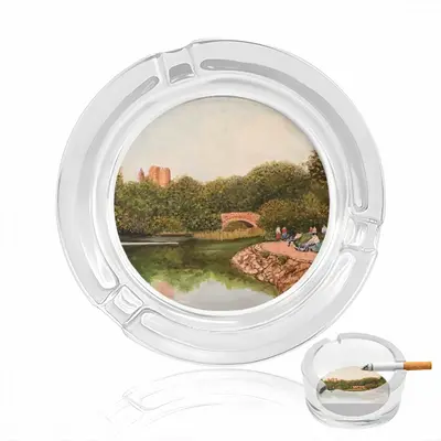 Central Park New York City Glass Ashtray