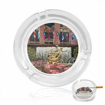 Rockefeller Center New York City Glass Ashtray