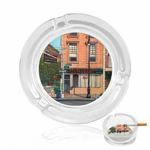 #6Th Avenue Restaurant New York City Glass Ashtray