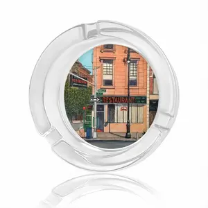 #6Th Avenue Restaurant New York City Glass Ashtray