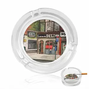 Landmark Deli New York City Glass Ashtray