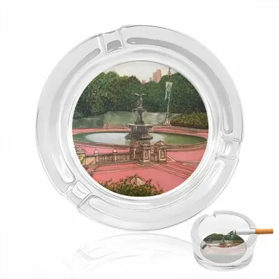 Bethesda Fountain Central Park New York City Glass Ashtray