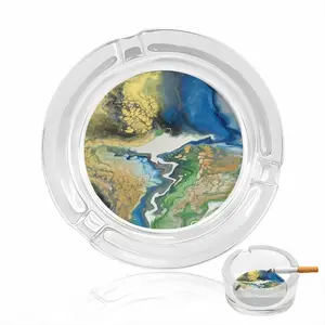 Planet Earth Glass Ashtray